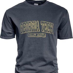 Georgia Tech Yellow Jackets Blue Unisex NCAA Licensed Short Sleeve TShirt Size-S